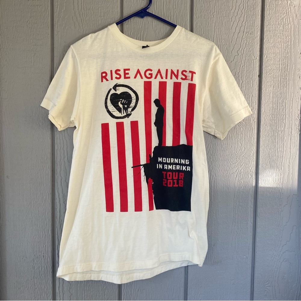 Rise Against White Men’s T-Shirt